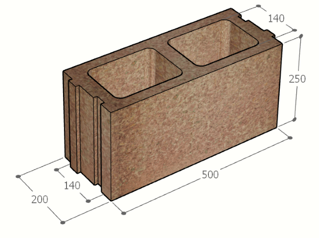 Image de Bloc à bancher en bois ciment (50x25 cm), sans isolant, épaisseur : 20 cm, béton : 14 cm, fabrication Belgique