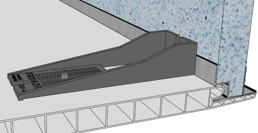 Image de Equerre de support pour sous-face à 3 positions. Paquet de 100.