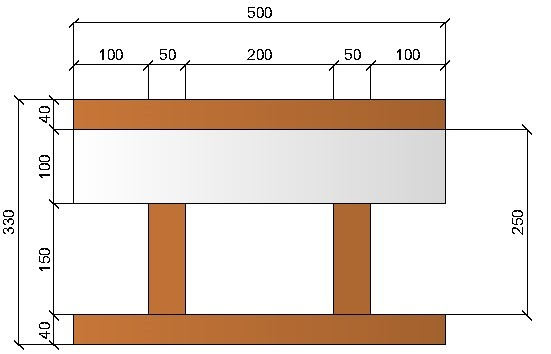 Image de Bloc à bancher en bois ciment (50x25 cm), isolant interne : 10 cm, épaisseur : 33 cm, béton : 15 cm, fabrication Italie