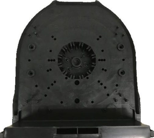 Image de Joue pour coffre avec tunnel de 222/230 mm, talon de 95 mm avec cale amovible (non fournie), face avec encoche pour support ZF