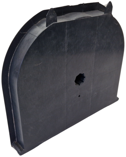 Image de Joue pour coffre avec tunnel de 296 mm, sans talon, face plate pour fixation avec vis parker