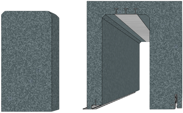 Image de Joue en polystyrène pour coffre BSO de 65 mm d'épaisseur.