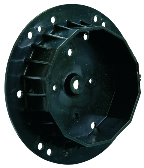 Image de Support pour joue plate avec encoche pour support dodécagone. Compatible avec joue type N